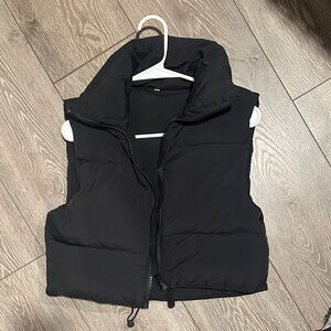 Women's Black Puffer Vest